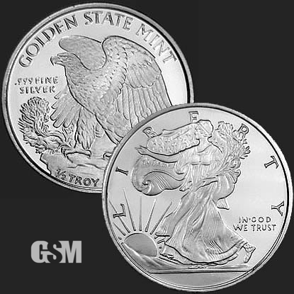 1 oz Walking Liberty Silver Rounds For Sale