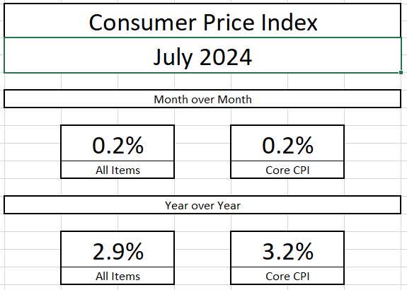 July CPI Summary