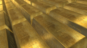 Gold Bars in Rows