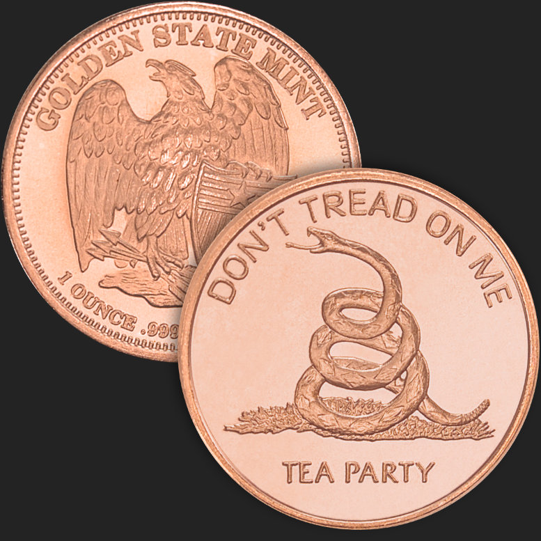 Pure Copper Coin 1 Oz. 999 Troy Copper Braided Hair 1/2 Cent Round