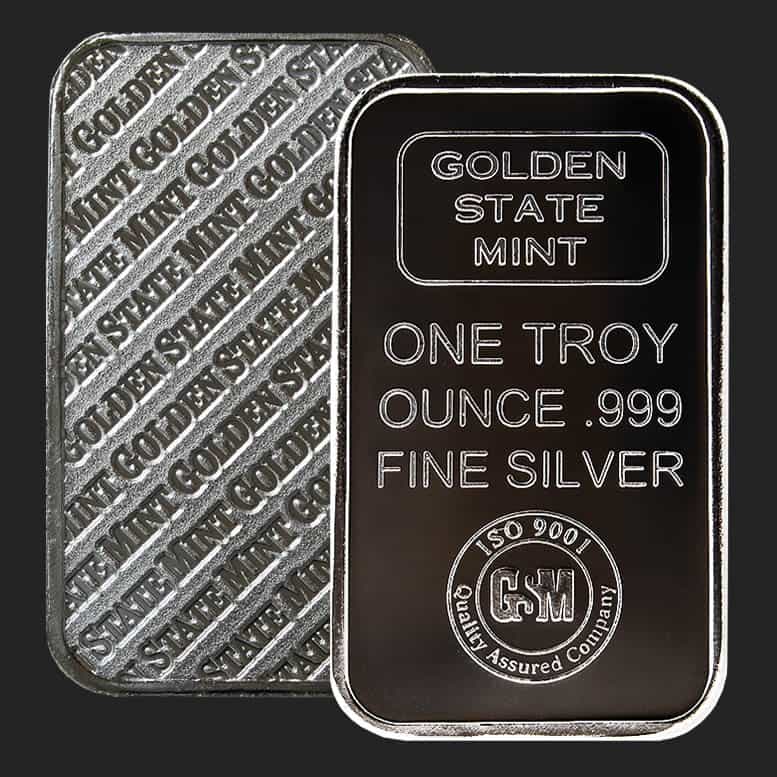 Golden State Mint 1 Oz Silver Bars - 1 Oz Silver Bar