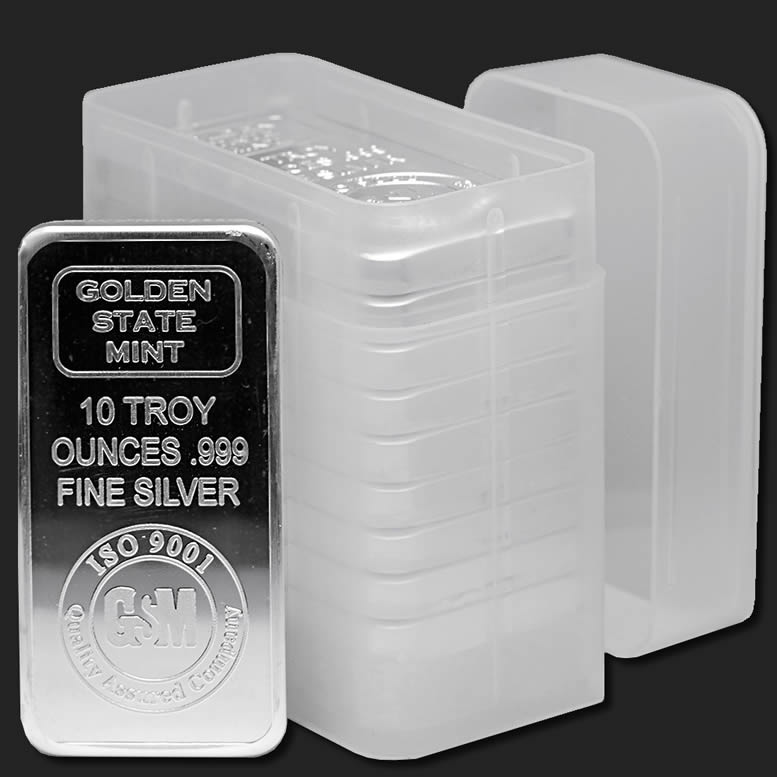 Tubes for 10 oz Silver Bars (Rectangles)