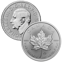 2025 1 oz Canadian Silver Maple Leaf Coin BU