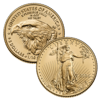 2025 1/10 oz American Gold Eagle Coin BU