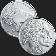 Beautiful Buffalo & Indian Front & Back of 1 oz .999 Silver Coin