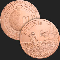 1 oz Apollo 11 50th Anniversary Copper Round