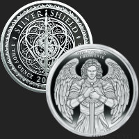 1 oz Archangel Michael Silver Shield MiniMintage Silver Round