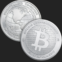 1 oz Bitcoin Silver Round 