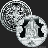 1 oz Christ is King Silver Shield MiniMintage Silver Round