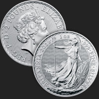 2022 1 oz Great Britain Silver Britannia Coin BU