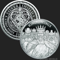 1 oz King of Kings Silver Shield MiniMintage Silver Round