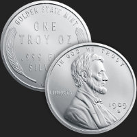 1 oz Lincoln Wheat Cent Silver Round