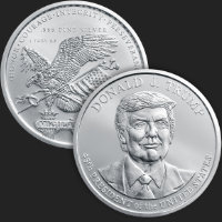 1 oz President Donald J. Trump BU Silver Round