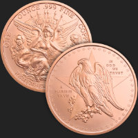 1 oz Texas Commemorative Copper Round