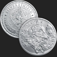 1 oz Two Wolves BU Silver Round 2025