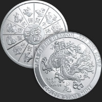 1 oz Year of the Dragon Silver Round