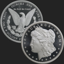 2 oz Morgan Silver round Golden State Mint 210