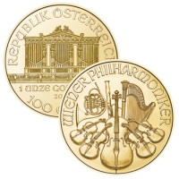 2025 1 oz Austrian Gold Philharmonic Coin BU