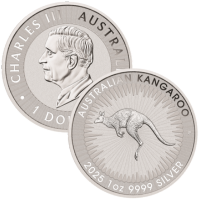 2025 1 oz Australian Silver Kangaroo Coin BU