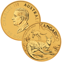 2025 1/4 oz Australian Gold Kangaroo Coin BU