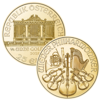 2025 1/4 oz Austrian Gold Philharmonic Coin BU