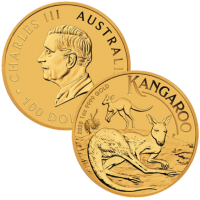 2025 1 oz Australian Gold Kangaroo Coin BU