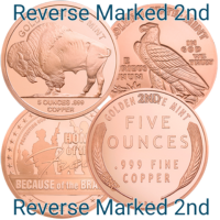 5 oz Random Design & Year 2nd Copper Round 