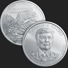 5 oz 45th & 47th President Donald J. Trump BU Silver Round