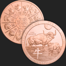 5 oz Year of the OX Copper Round