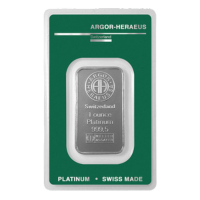 1 oz Argor-Heraeus Platinum Bar (in Assay Card)