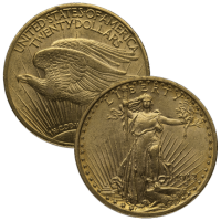 $20 Saint-Gaudens Gold Double Eagle Coin XF (Random Year|Pre-1933)