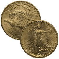 $20 Saint-Gaudens Gold Double Eagle Coin AU (Random Year|Pre-1933)