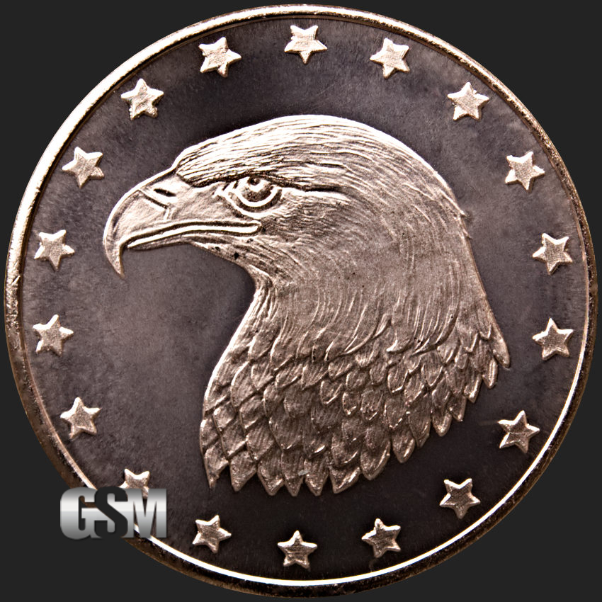 Eagle Head 1 Oz Copper Round 1 Oz Copper Coin