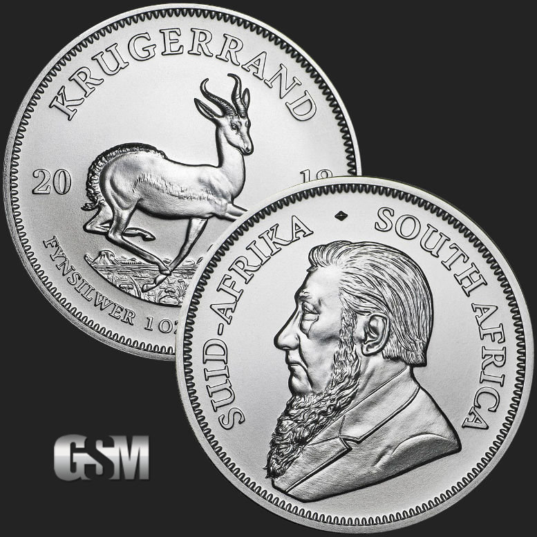 2018 1 oz Silver Krugerrand Coin BU