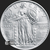 Beautiful Standing Liberty & Eagle Front & Back of 1 oz .999 Fine Silver Coin