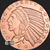 Golden State Mint 1 oz Incuse Indian Copper Bullion Obverse