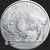 1 oz Buffalo Silver Bullion round Reverse