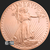 1 oz Saint-Gaudens Copper bullion .999 fine obverse