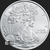 1 oz Silver Walking Liberty Fine .999 Round Obverse