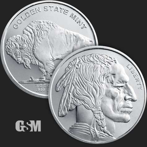 Beautiful Buffalo & Indian Front & Back of 1 oz .999 Silver Coin