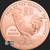 5 oz Year of the Rooster Copper Golden State Mint Obverse