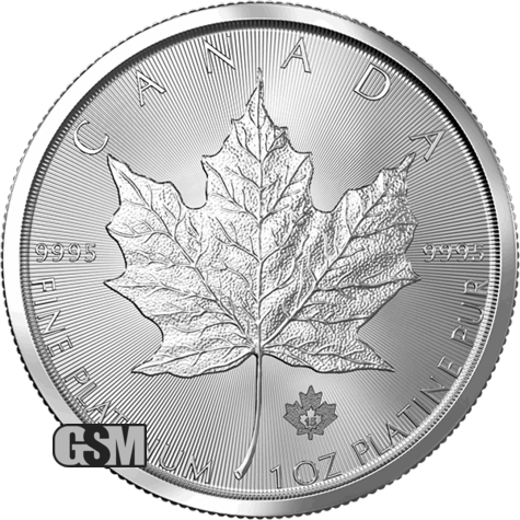 1 oz. Platinum Canadian Maple Leaf