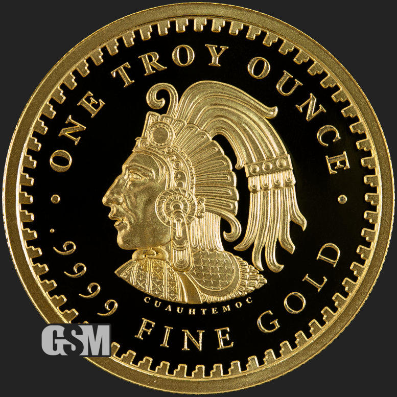 1 oz Aztec Calendar Gold Round