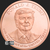 5 oz Copper Donald John Trump .999 fine round Obverse