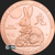 5 oz Year of the Rabbit Copper Golden State Mint Obverse